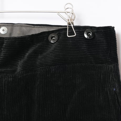40-50s  France Vintage VETVOR Black Corduroy Trousers Dead Stock