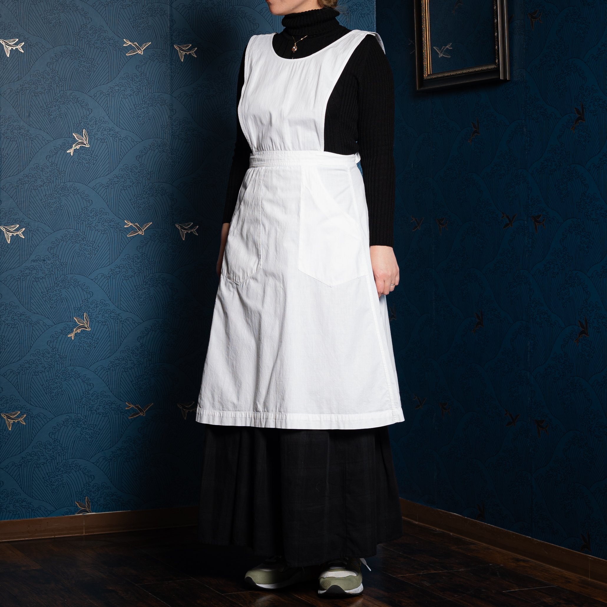 France Vintage Cotton Work Apron Dress | Ugla パ