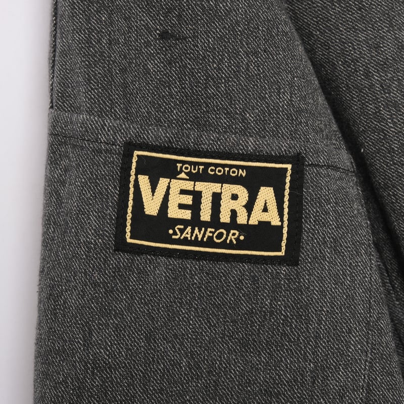 40-50s France Vintage VETRA Black Chambray Work