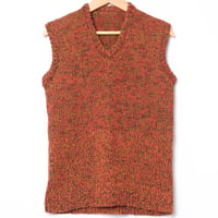 50-60s France Vintage Wool Hand Knit Gilet