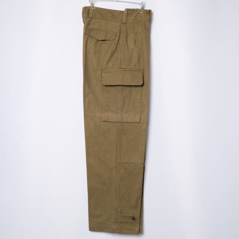 【美品】OLD FRENCH ARMY M47 TROUSERS SIZE 33 Original 1953 Dated French Army M47 Trousers - Size 35x30 in