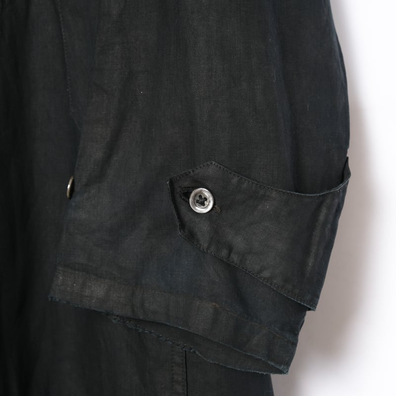 フランス　アンティーク　インディゴリネン　ブラックインディゴリネン　マキニョン 30-40s France Vintage Indigo Linen Maquignon Co