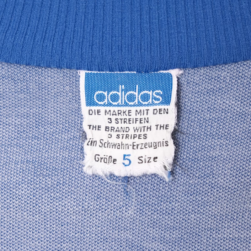 【超希少】vintage adidas トラックジャケット　60-70s 超希少】70s adidas トラックジャケット ライトブルー