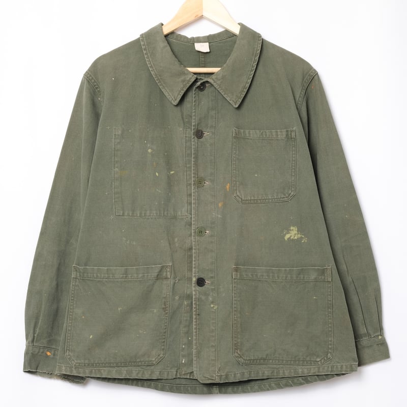 50s French Army Olive Green Work Jacket 2 | Ugl