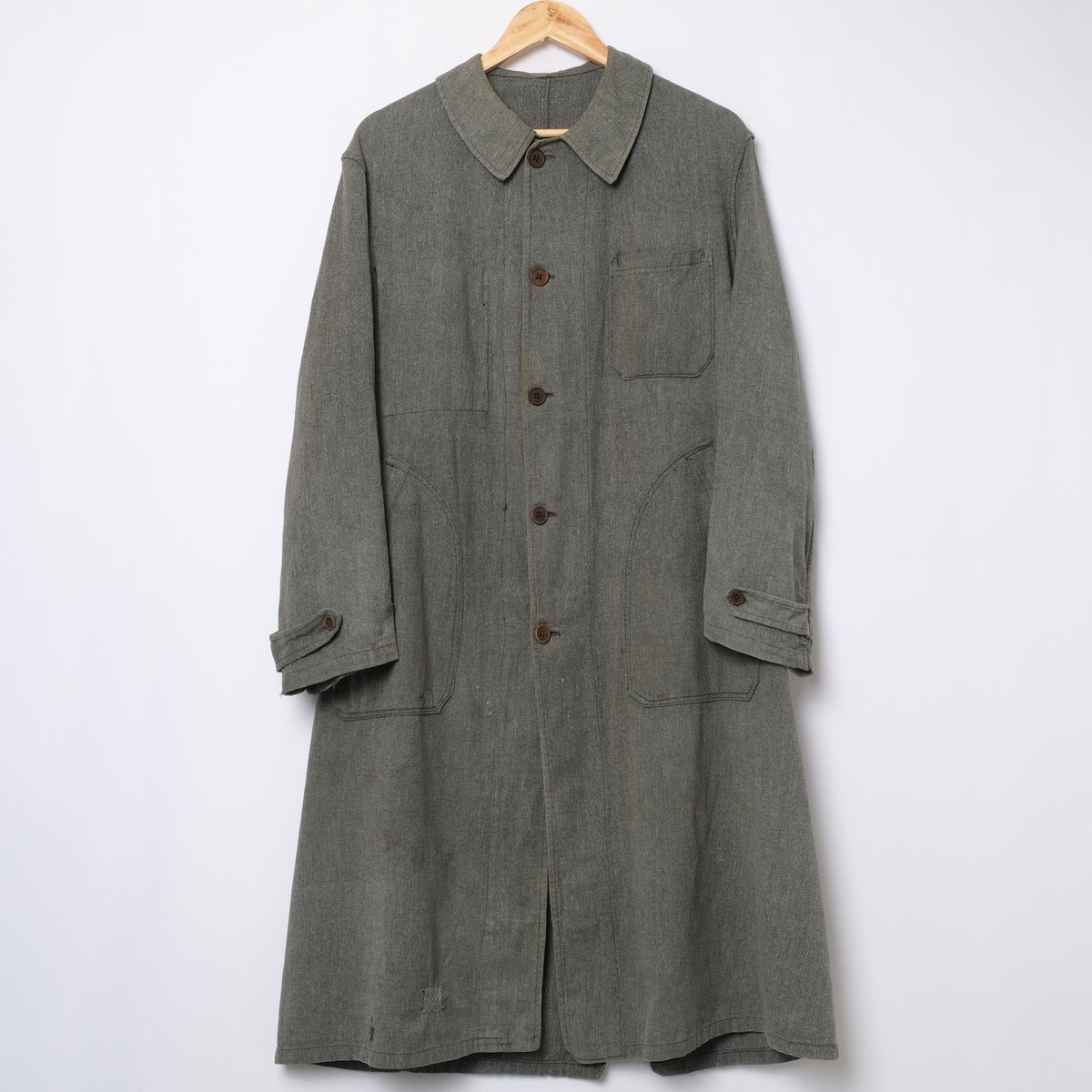30-40s French Vintage VETRA Black Chambray Atel
