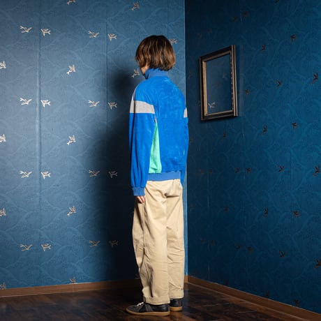 80s Vintage adidas Ventex Track Jacket Model Challenger Blue × Green (Made in France)