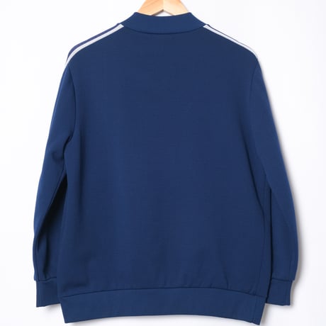 70s Vintage adidas Ventex Collarless Track Jacket Navy (Made in France)