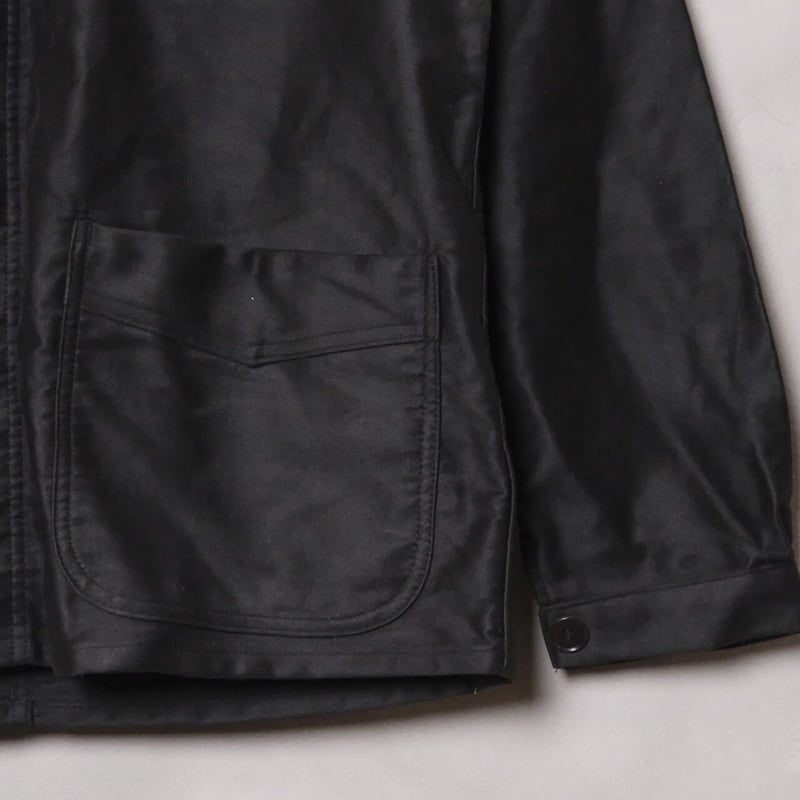 40-50s Le Mont St Michel Black Moleskin Jacket
