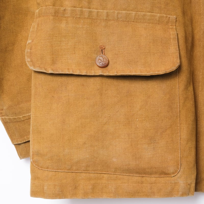 30-40s France Vintage SOMLYS Linen Hunting Jack