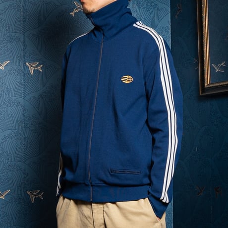 60s Vintage adidas Ventex Track Jacket Late World Mark Navy (Made in France)