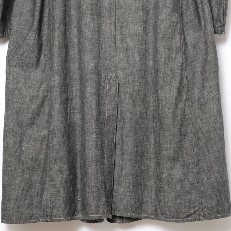 40s France Vintage Black Chambray Atelier Coat