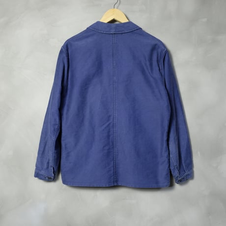 40-50s Le Mont St Martin Blue Moleskin Jacket