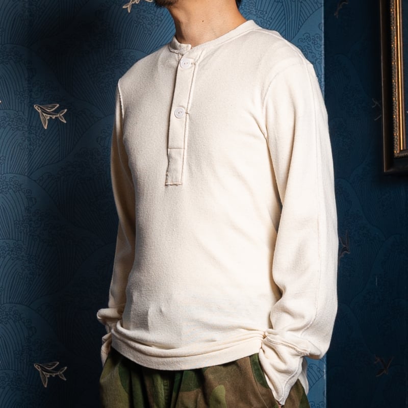 80s US Army Cotton Wool Henry Neck Under Shirt 