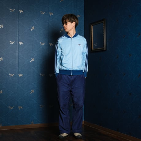 70−80s Vintage adidas Ventex ATP Light Blue Track Jacket  Small