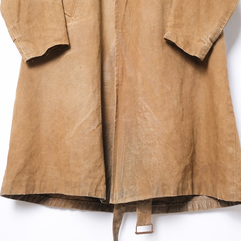 【希少レア!】40s フランス リネンブッチャーコート 40-50s France Vintage METTEZ Linen Hunting Coat