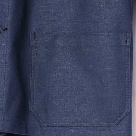 40-50s France Vintage  Au Molinel Blue Metis  Work Jacket Dead Stock Small
