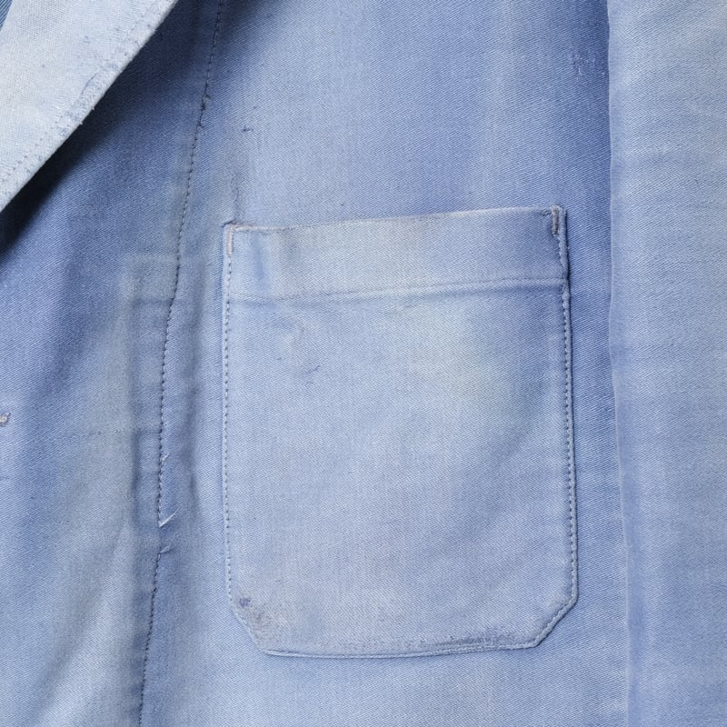 50s France Vintage Le Favori Lapel Blue Moleski