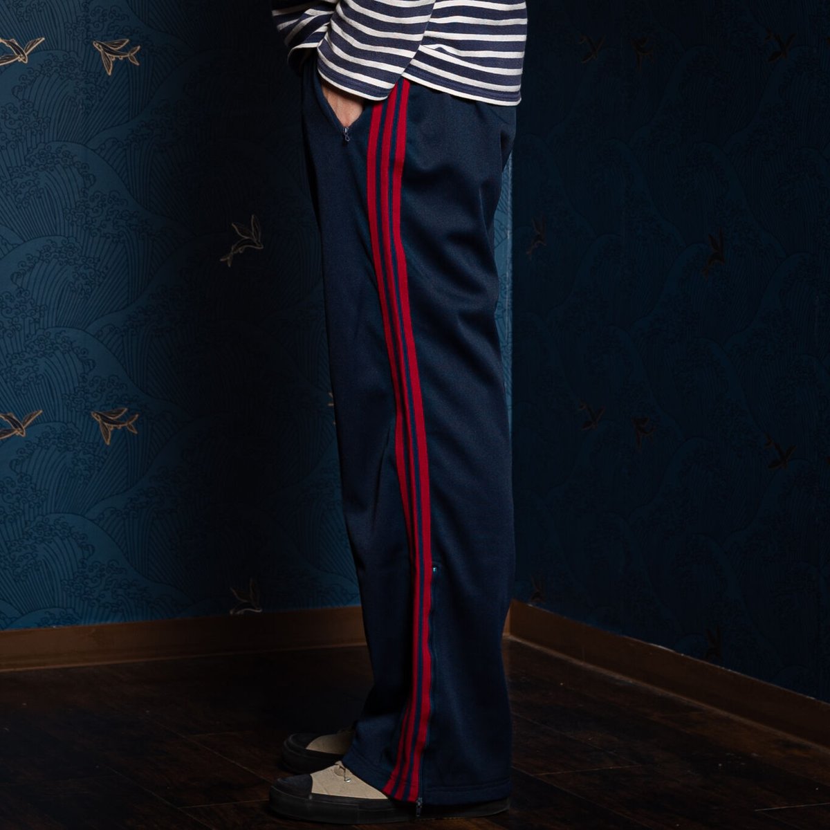 70~80sフランス製 adidas Ventexトラックパンツ 70-80s Vintage adidas Ventex Track Trousers Nav