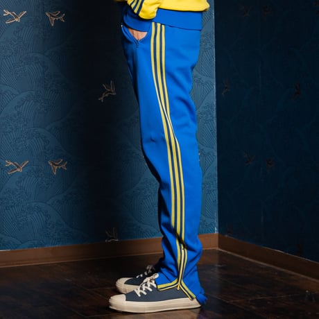 70s Vintage adidas Ventex Track Suits Yellow × Blue (Made in France) 174