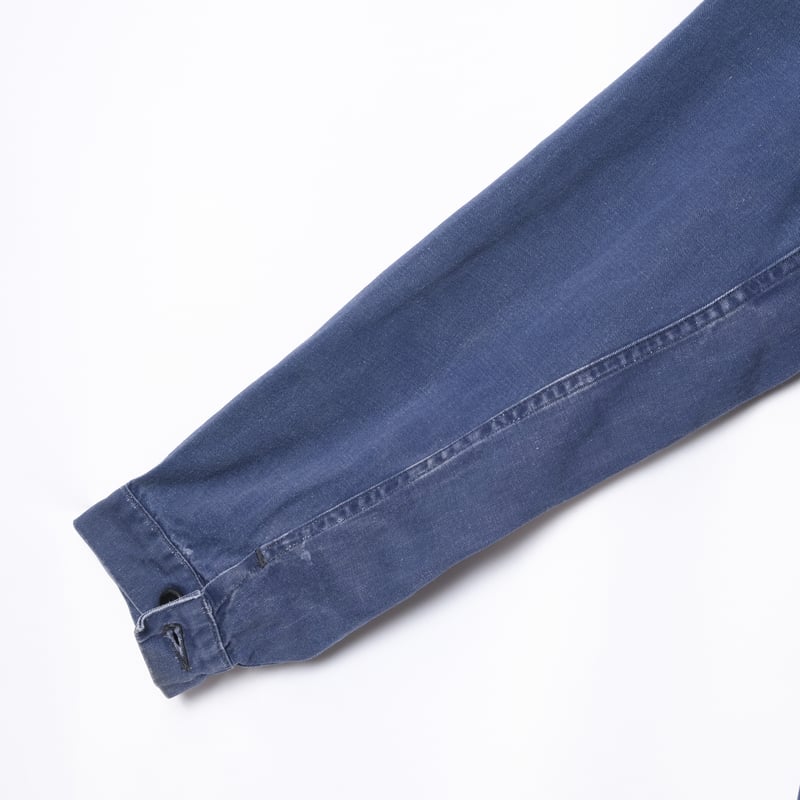 40s France Vintage Adolphe Lafont Blue Cotton T