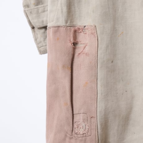 30s−40s French Vintage Cotton Twill Jumpsuit