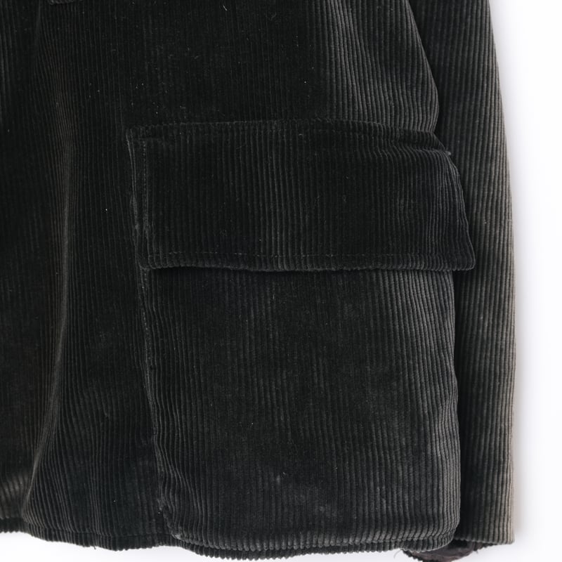 40-50s France Vintage Black Corduroy Jacket | U 40-50s France Vintage Black Corduroy Jacket | U