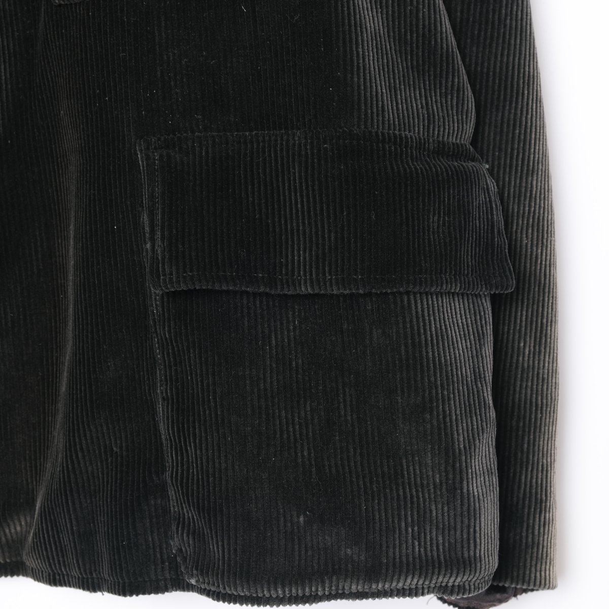40-50s France Vintage Black Corduroy Jacket | U