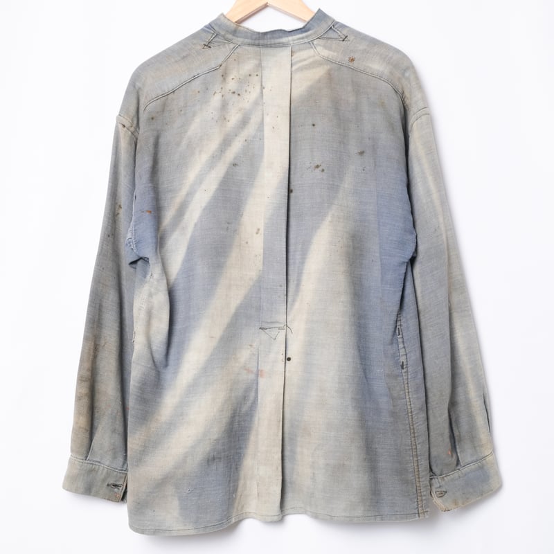 French Army Blue Cotton Twill Bourgeron Jacket