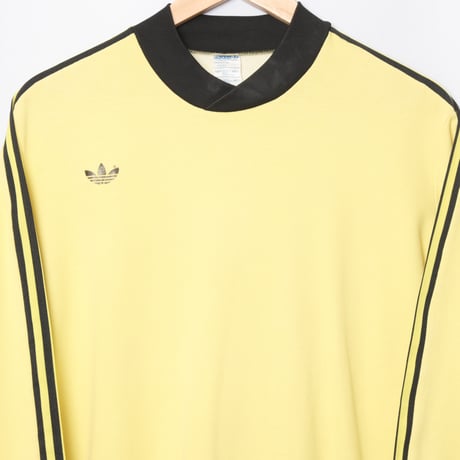 70-80s Vintage adidas Ventex Game Shirt Yellow × Black（Made in France）