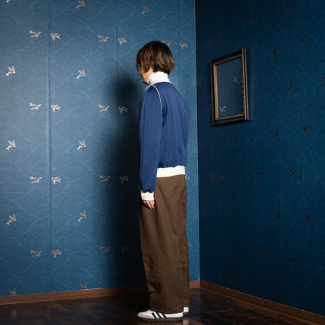80s Vintage adidas Track Jacket Navy × Ivory (Made in West Germany)