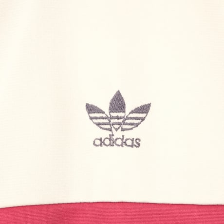 70-80s Vintage adidas Ventex Track Jacket Black × Ivory × Red (Made in France)