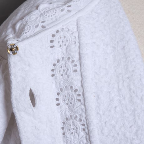 Germany Antique  Cotton Pique Cardigan