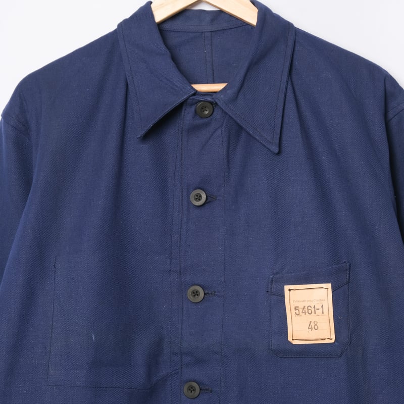 30-40s France Vintage Cotton Twill Work Jacket