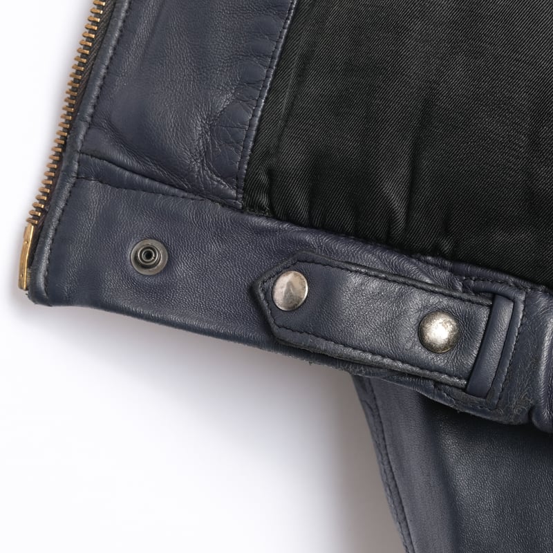 French Army Pilot Leather Jacket (Navy) Size96M