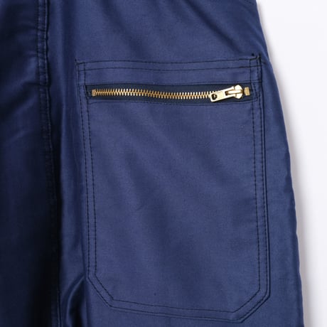 50-60s Le Mont St Michel Blue Moleskin Work Overalls Dead Stock