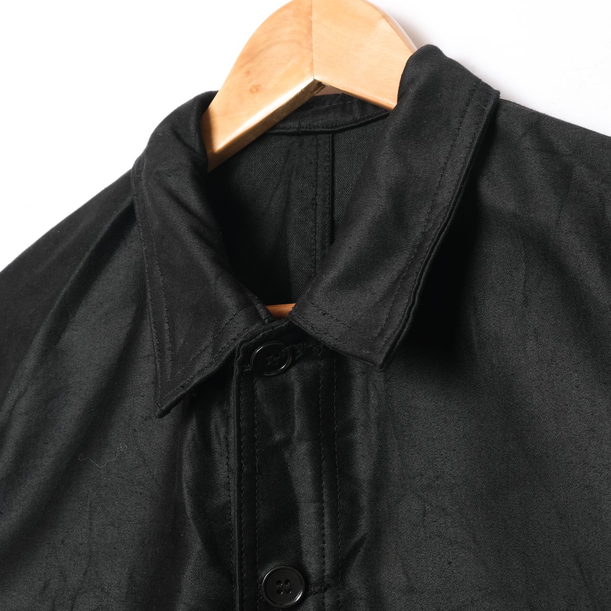 50-60s VULCAIN Black Moleskin Jacket Dead Stock 50-60s VULCAIN Black Moleskin Jacket Dead Stock