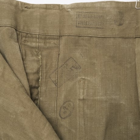French Army Motorcycle Trousers Early（Cotton Canvas）