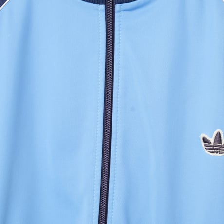 80s Vintage adidas Track Jacket Light Blue × Navy (Made in Hungaria)
