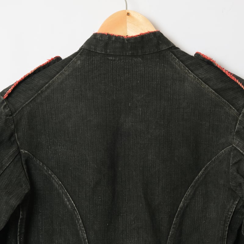 1900s France Antique Fireman Jacket Black | U 1900s France Antique Fireman Jacket Black | U