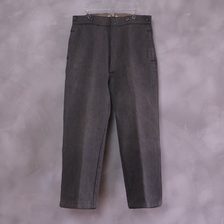 40-50s Le Mont Saint Michel Cotton Pique Trousers