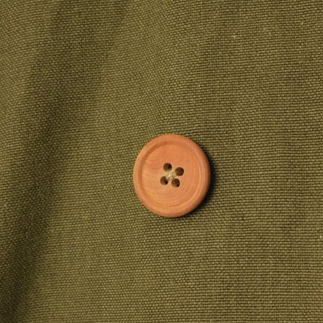 French Army M38 Motorcycle Coat 2nd  Wood Button Size 3 Dead Stock