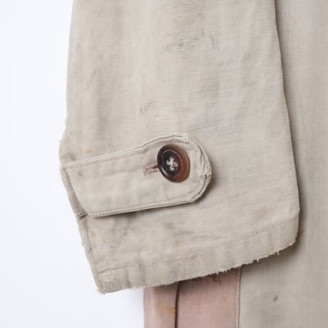 30s−40s French Vintage Cotton Twill Jumpsuit