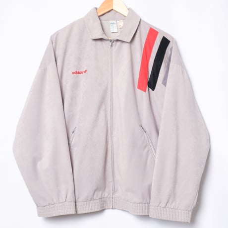70-80s Vintage adidas Ventex Velours Track Jacket Gray (Made in France)
