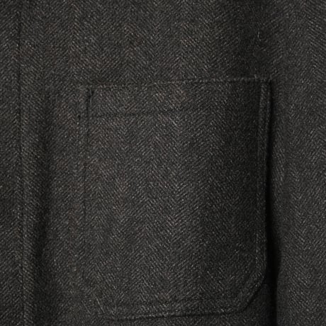 50-60s France Vintage Pascal Herringbone Wool Farmers Work Jacket