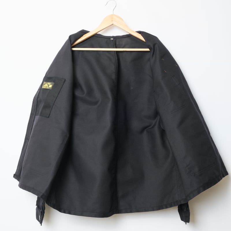 50-60s Le Mont St Michel Black Moleskin Jacket
