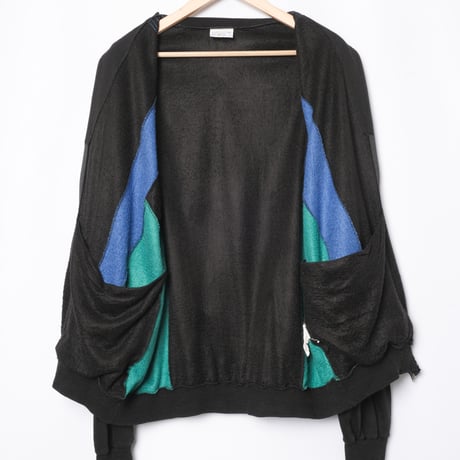 80s Vintage adidas Ventex Knit Track Jacket Black （Made in France)