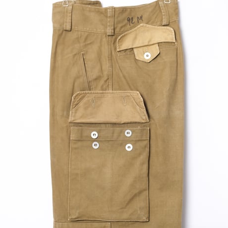 French Army M47 Trousers Early 比翼 Metal Button Size 80L