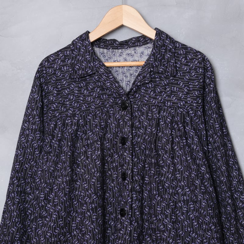 40-50s French Vintage Cotton Work Dress Dead 40-50s French Vintage Cotton Work Dress Dead