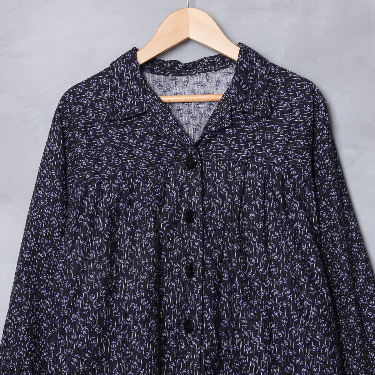 40-50s French Vintage Cotton Work Dress Dead