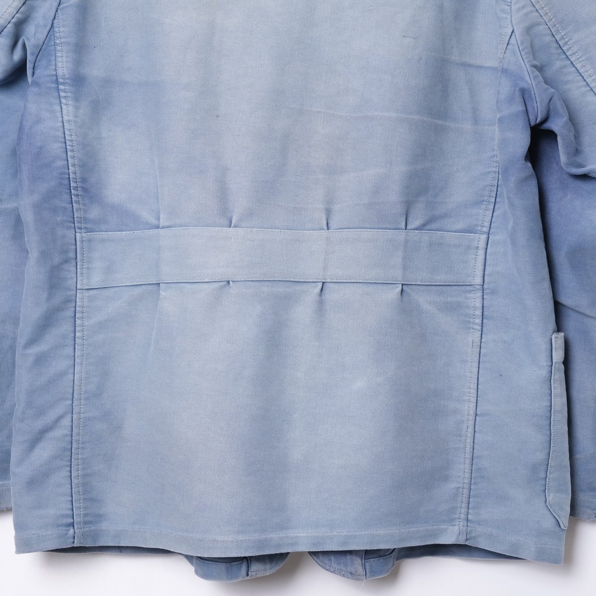 50s France Vintage Lapel Blue Moleskin Work Jac